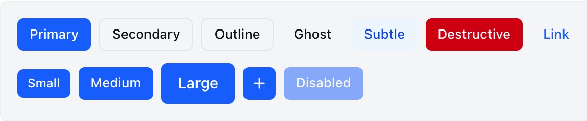 Button variants